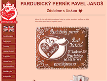 Tablet Screenshot of pernikjanos.cz
